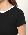 Shop Women's Black Varsity T-shirt