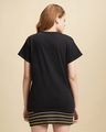 Shop Women's Black Wanderlust Graphic Printed Boyfriend T-shirt-Design