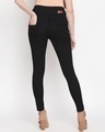 Shop Women's Black Washed Slim Fit High Waist Jeans-Design