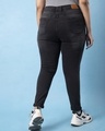 Shop Women's Black Washed Slim Fit Jeans-Design