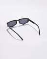 Shop Women's Black Wayfarer Polarised Lens Sunglasses-Full
