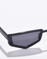 Shop Women's Black Wayfarer Polarised Lens Sunglasses