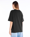 Shop Women's Black Weird Fashion Graphic Printed Oversized T-shirt-Full