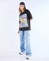 Shop Women's Black Weird Fashion Graphic Printed Oversized T-shirt