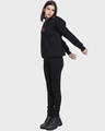 Shop Women's Black Weird T&J Graphic Printed Oversized Hoodie-Full