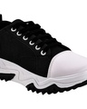 Shop Women's Black & White Color Block Casual Shoes