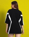 Shop Women's Black & White Color Block Oversized T-shirt