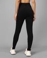 Shop Women's Black & White Color Block Skinny Fit Tights-Design