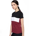 Shop Women's Black & White Colourblocked T-shirt-Design