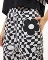 Shop Women's Black & White Problem Child Graphic Printed Oversized Co-ordinates