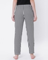 Shop Women's Black & White Striped Lounge Pants-Design