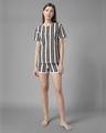Shop Women's Black & White Striped Lounge Shorts