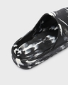 Shop Women's Black & White All Over Printed Zig Zag Sliders