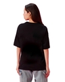 Shop Women's Black Wild One Graphic Printed Oversized T-shirt-Full