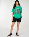Shop Women's Blarney Green Embellished Oversized T-shirt