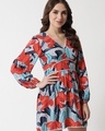 Shop Women's Blue Abstract Printed Dress-Design
