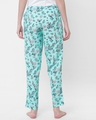 Shop Women's Blue All Over Floral Printed Lounge Pants-Design