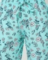 Shop Women's Blue All Over Floral Printed Lounge Pants