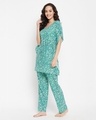 Shop Women's Blue All Over Floral Printed Nightsuit-Design