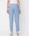 Shop Women's Blue All Over Leaf Printed Lounge Pants-Design