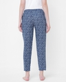Shop Women's Blue All Over Polka Printed Lounge Pants-Design