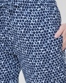 Shop Women's Blue All Over Polka Printed Lounge Pants
