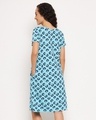Shop Women's Blue All Over Printed Night Dress-Full