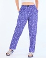Shop Women's Blue All Over Printed Pyjamas-Front