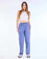 Shop Women's Blue All Over Printed Pyjamas