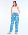 Shop Women's Blue All Over Printed Pyjamas