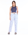 Shop Women's Blue All Over Printed Pyjamas-Full