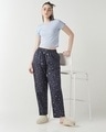 Shop Women's Blue All Over Printed Pyjamas-Full