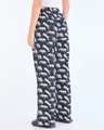 Shop Women's Blue All Over Printed Wide Leg Pyjamas-Full