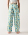 Shop Women's Blue All Over Printed Wide Leg Pyjamas-Design