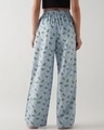 Shop Women's Blue All Over Printed Wide Leg Pyjamas-Design