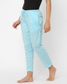 Shop Women's Blue All Over Stars Printed Cotton Lounge Pants-Full