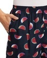 Shop Women's Blue All Over Watermelon Printed Rayon Shorts-Full