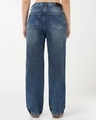 Shop Women's Blue Washed Straight Fit Distressed Jeans-Design