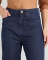 Shop Women's Blue Baggy Straight Fit Jeans