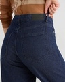 Shop Women's Blue Baggy Straight Fit Jeans