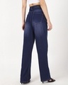 Shop Women's Blue Baggy Straight Fit Washed Jeans-Design