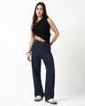 Shop Women's Blue Straight Fit Jeans-Full