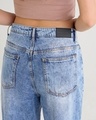 Shop Women's Blue Baggy Wide Leg Jeans