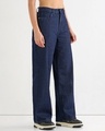Shop Women's Blue Baggy Wide Leg Jeans-Design
