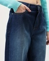 Shop Women's Blue Baggy Wide Leg Jeans