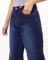 Shop Women's Blue Baggy Wide Leg Jeans