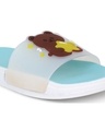 Shop Women's Blue Bear Printed Sliders