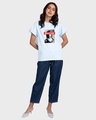 Shop Women's Blue Bella Tokyo Graphic Printed Boyfriend T-shirt-Design
