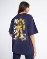 Shop Women's Blue Big Boy Toys Graphic Printed Oversized T-shirt-Front