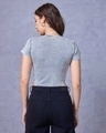 Shop Women's Blue Slim Fit Acid Wash Bodysuit-Design